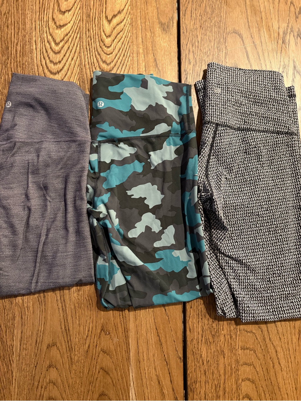 Lululemon Leggings Lot Of 3 Size 8 & 10 High Rise Activewear Bundle